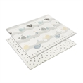 Tappetino da Gioco Termico per Bambini Doppio Lato 180-200 cm Pieghevole WAVES & STARS